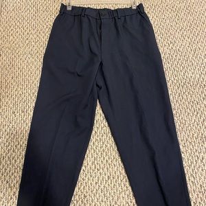 Uniqlo U Men’s pants, Size L (33-36 waist), Navy pants with pleat, never worn